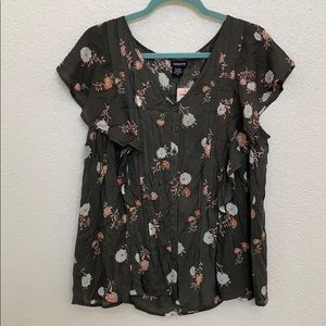 Torrid Floral Flutter Top